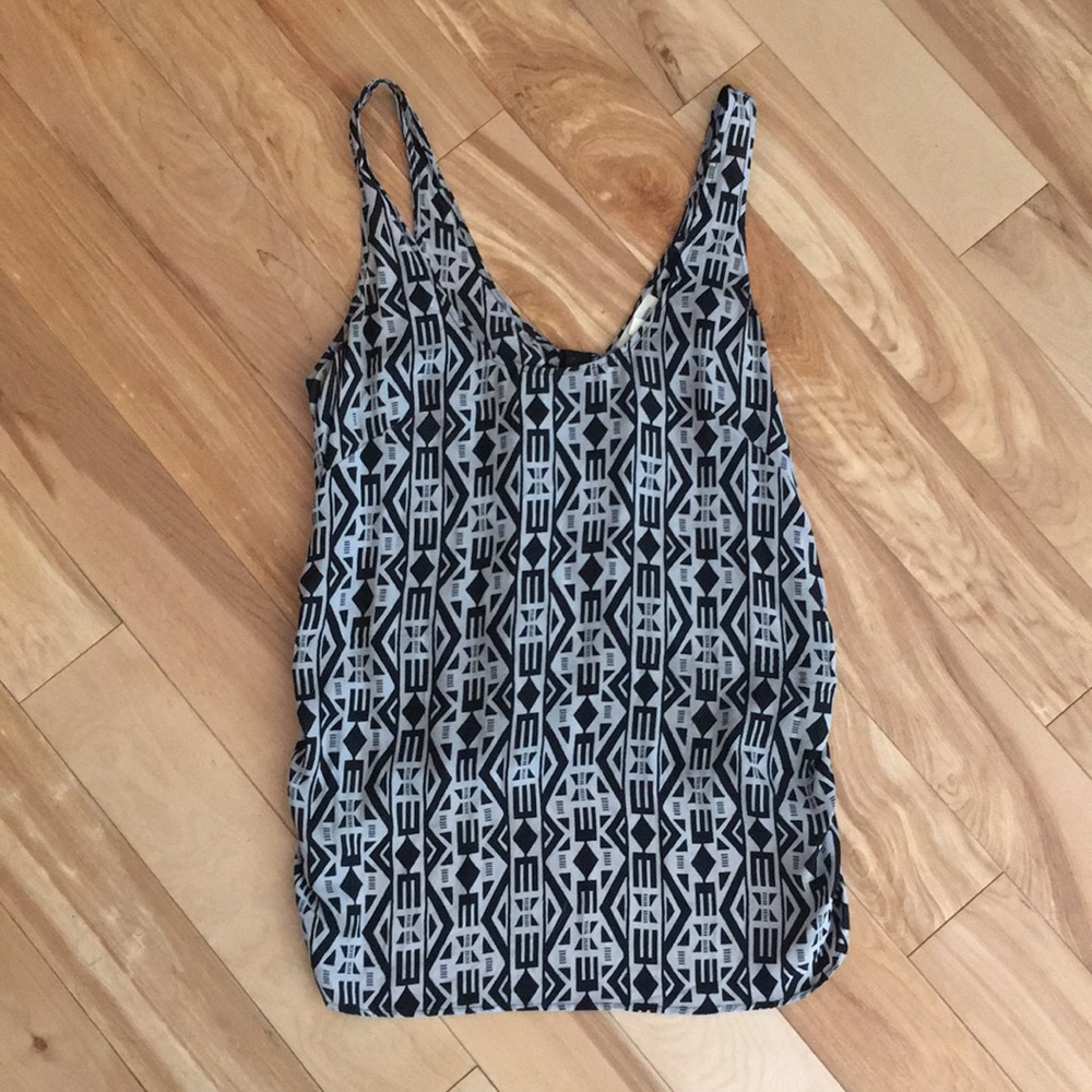 UO Silk Geometric Tank